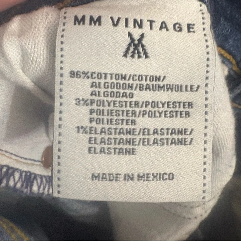 MM Vintage Embroidered Butterfly Floral Jeans Size 26 Boho Denim - Picture 3 of 16